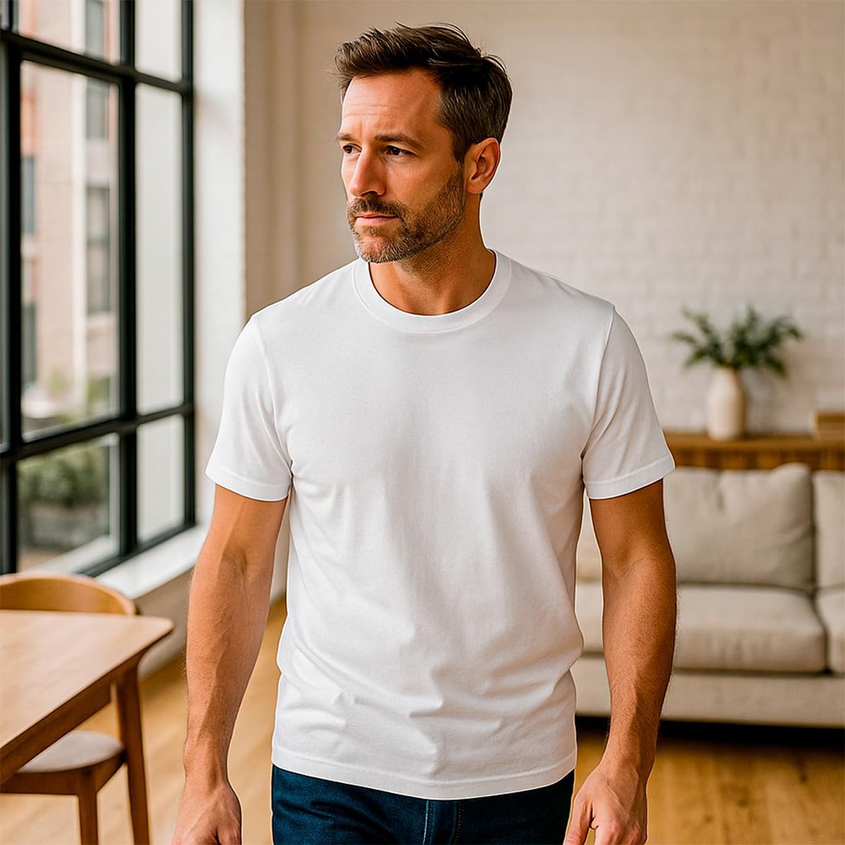 Kit 3 Camisetas Básicas Masculinas Sandrini Preto ou Sortido Algodão Premium Conforto Casual Dia a Dia