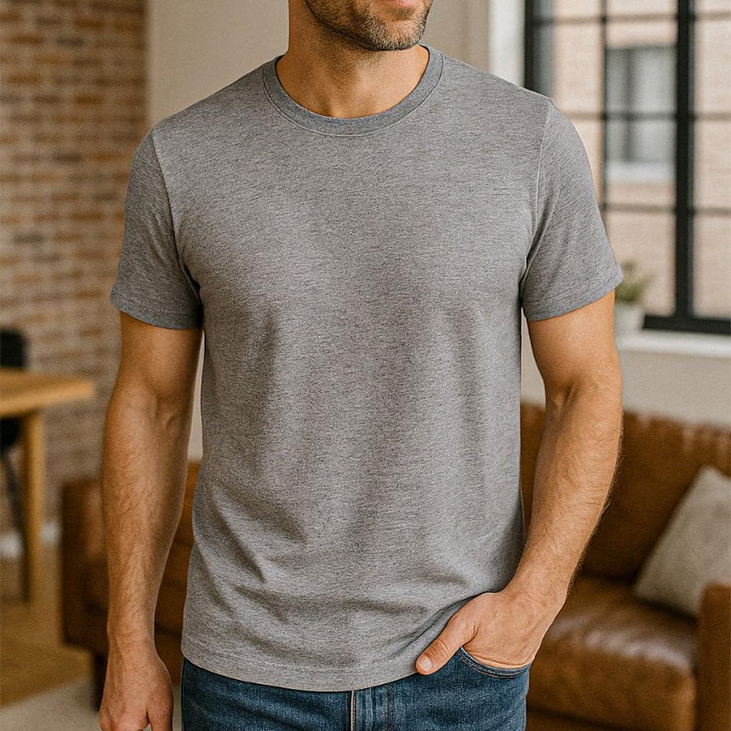 Kit 3 Camisetas Básicas Masculinas Sandrini Preto ou Sortido Algodão Premium Conforto Casual Dia a Dia